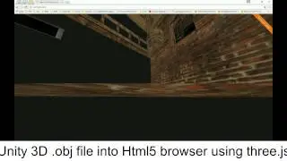 Unity 3d .obj into HTML5 browser using three.js