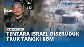 Rekaman CCTV Tentara Israel Terlindas Truk Tangki BBM yang Disopiri Warga Palestina di Halte Bus