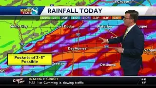 Iowa weather: Widespread storms bringing heavy rain and severe weather today