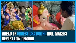 Ahead of Ganesh Chaturthi, Idol makers report low demand #ganeshchaturthi #Idolmakers