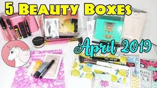 Beauty Box Battle - April 2019 - BoxyCharm, Allure Beauty Box, Ipsy, Play by Sephora, & Lip Monthly