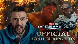 Captain America: Brave New World - Official Trailer Reaction | Anthony Mackie | Harrison Ford