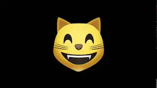 Grinning Cat Face With Smiling Eyes emoji Green screen all faces - Intro Video Maker