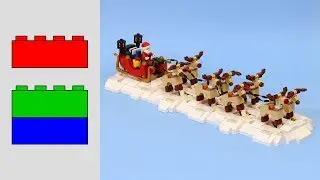 Building Santa's LEGO Sleigh and Reindeer