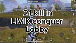 WOW! 21 Kills In LIVIK On conquer lobby | full heavy seen |