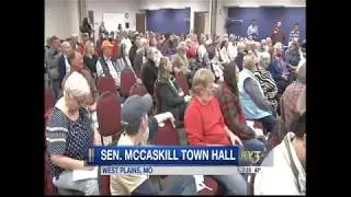 KYTV: Missouri's Senator Claire McCaskill closing in on 50 public town hall meetings