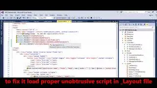 MVC - Fix Error -  JavaScript runtime error Unable to set property unobtrusive