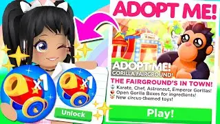 *ITS HERE* CRAFTING ALL 6 GORILLAS in ADOPT ME FAIRGROUND UPDATE (roblox)