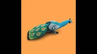 3D origami Peacock