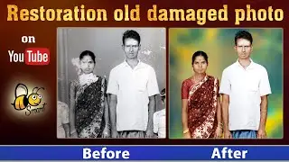 Restoration old damaged photo