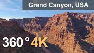 Grand Canyon, USA. Aerial 360 video in 4K