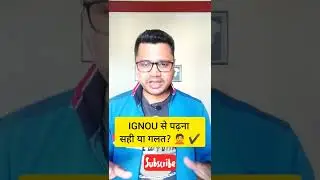 IGNOU Reality 😱 | Must Watch | 