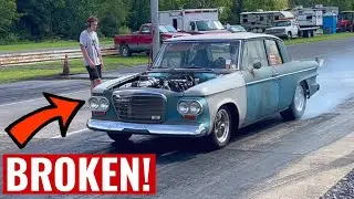 I Broke My Stick Shift 180 Degree Header Studebaker On The Very First Pass