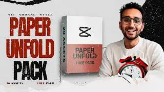 Paper unfold FREE asset pack  | CapCut ready | Ali Abdaal style