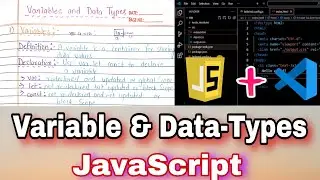 Variable and Data-Types in Javascript 