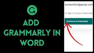 How To Add Grammarly To Word 2024 | Add Grammarly on Word