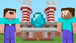 НУБ И ПРО ОТКРЫЛИ ЗАВОД АЛМАЗОВ В МАЙНКРАФТ ! НУБИК И ТРОЛЛИНГ ЛОВУШКА В MINECRAFT Дак Плей