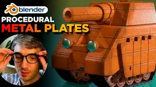 How To Make Plate Armour with Bolts Using Only One Shader - Blender Tutorial