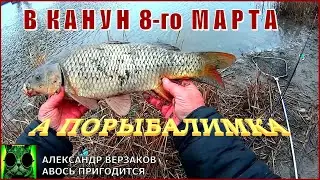 А порыбалимка 7/21г. Первый весенний выезд в канун 8-го Марта.