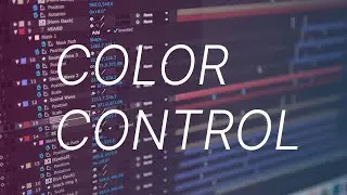 How to create a color Controller in After Effects 2023