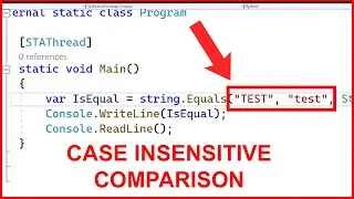 C# how to compare strings case insensitive