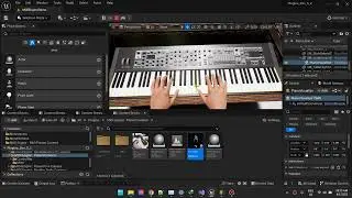 (WIP) Metahumans + Midi Engine Pianist | Unreal Engine | MIDIEngine  2.0