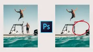 Remove a person in PHOTOSHOP quickest way!