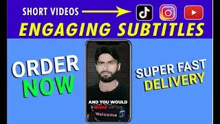 I will add engaging subtitles in your Instagram reels and tiktok videos