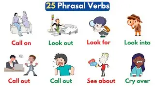 English Vocabulary: Common Phrasal Verbs With Sentences | 25 Phrasal Verbs