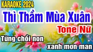 Thì Thầm Mùa Xuân Karaoke Tone Nữ Nhạc Sống gia huy beat