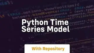 python time series model