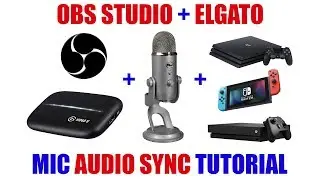 Easy Fix for Mic Audio Delay in OBS Studio with Game Capture Recording/Streaming [ Sync Tutorial ]