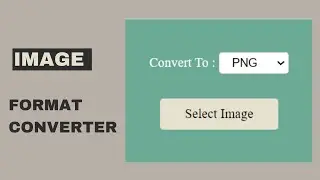 Javascript Image Format Converter