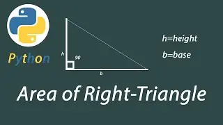 Area of Right Triangle in python-Python programming