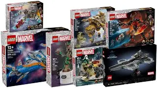 All LEGO Marvel Super Heroes sets August 2024 Compilation/Collection Speed Build