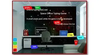 Space Office Typing Game - Promo