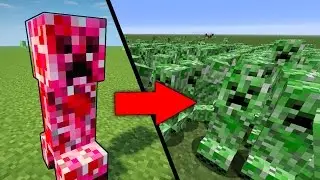КРАСНЫЙ КРИПЕР ПРОТИВ 1000 КРИПЕРОВ В МАЙНКРАФТ БИТВА ~ RED CREEPER VS 100000 CREEPERS IN MINECRAFT