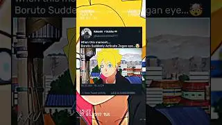 Boruto Suddenly Activate Jogan eye 🤯 || 