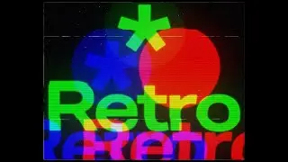 Retro Split RGB Logo And Text Reveal Template for Premiere Pro
