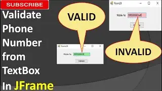 Validate Phone number in jTextfield in jframe using netbeans
