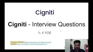 Cigniti Testing interview questions and answers | 1-4 YOE🤟 | @MohantyAcademy​