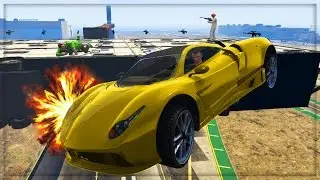 GTA 5 HOT WHEELS WIPEOUT GAME !!! | GTA 5 Custom Job Online (GTA 5 Online)