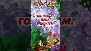 С Днём Победы! 🎗 9 Мая! 🌹 Красивое поздравление на День Победы! Мира и добра! 🕊 #shorts