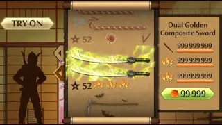 Shadow Fight 2 The Most Powerful Golden Lightning Composite Swords