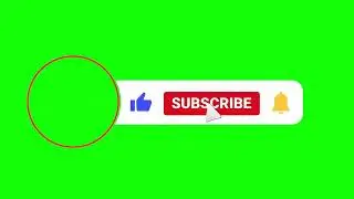 Green screen Subscribe button with logo  No copy right | Subscribe button