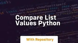 compare list values python