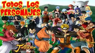 J-Stars Victory VS+ : TODOS LOS PERSONAJES Y ESCENARIOS (All Characters) (Playable & Stages)