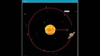 Distance and Revolution time between Sun and Planets using || Python 🐢 Graphics ||