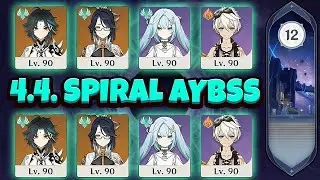 4.4 Spiral Abyss C0 F2P Xianyun & C0 Xiao | Genshin Impact