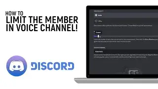 How to Limit The Members In Voice Channel of Discord Server [easy]
